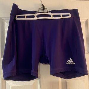 Adidas running techfit purple shorts